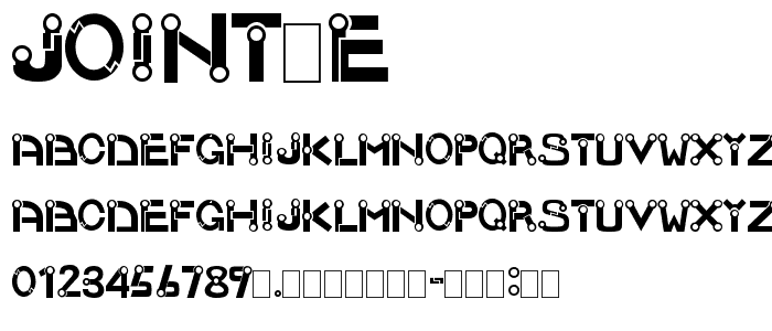 JOINT E: font